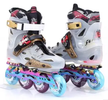 Профессиональные роликовые коньки для взрослых, Роликовые кроссовки для катания на коньках для мужчин и женщин, обувь для катания на роликах - Цвет: White