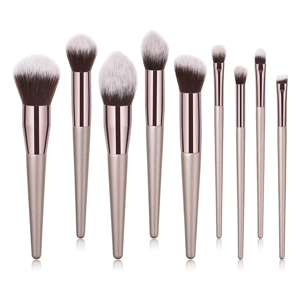 Suitable  Champagne gold makeup brush powder foundation blush cosmetic brushes makeup beauty tools For Woman