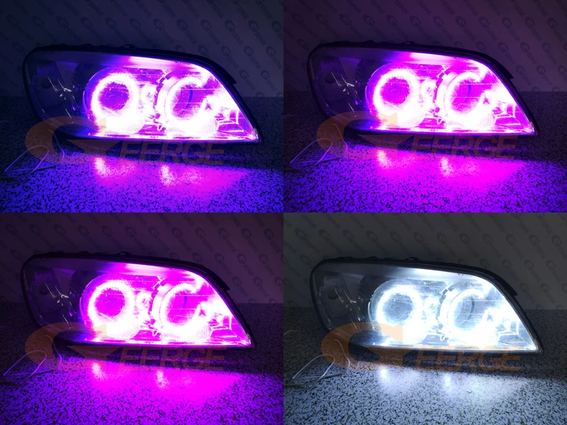 Для Chevrolet Captiva S3X 2006 2007 2008 2009 2010 RF Bluetooth контроллер многоцветный ультра яркий RGB светодиодный комплект ангельских глаз