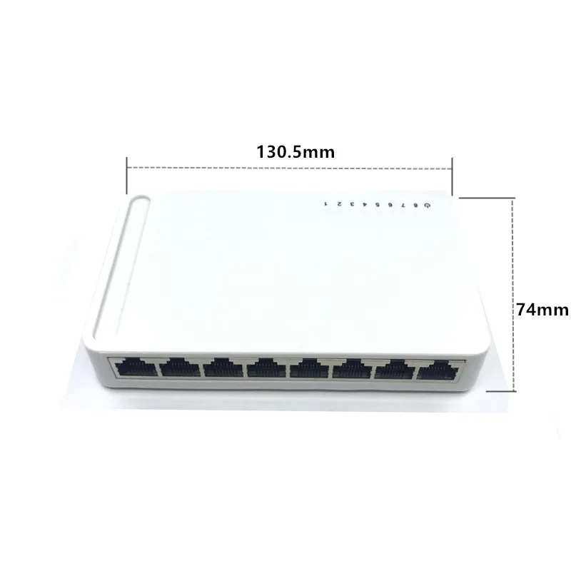 OEM новая модель 8 коммутатор Desktop RJ45 коммутатора Ethernet 10/100/1000 Мбит/с Lan переключатель концентратора 8 Порты и разъёмы как