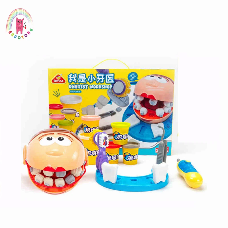 子供のおもちゃドクターセット粘土粘土ツールシミュレーションプレイ実生活ふり医 Diy 粘土教育歯型スーツ Modeling Clay Aliexpress