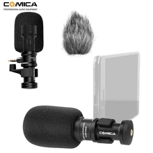 Comica CVM-VS08 Mini Smartphone Microphone Cardioid Directional Video Phone Mic for iPhone Android Smartphone(with Windmuff) Comica CVM-VS08 Mini Smartphone Microphone Cardioid Directional Video Phone Mic for iPhone Android Smartphone(with Windmuff)