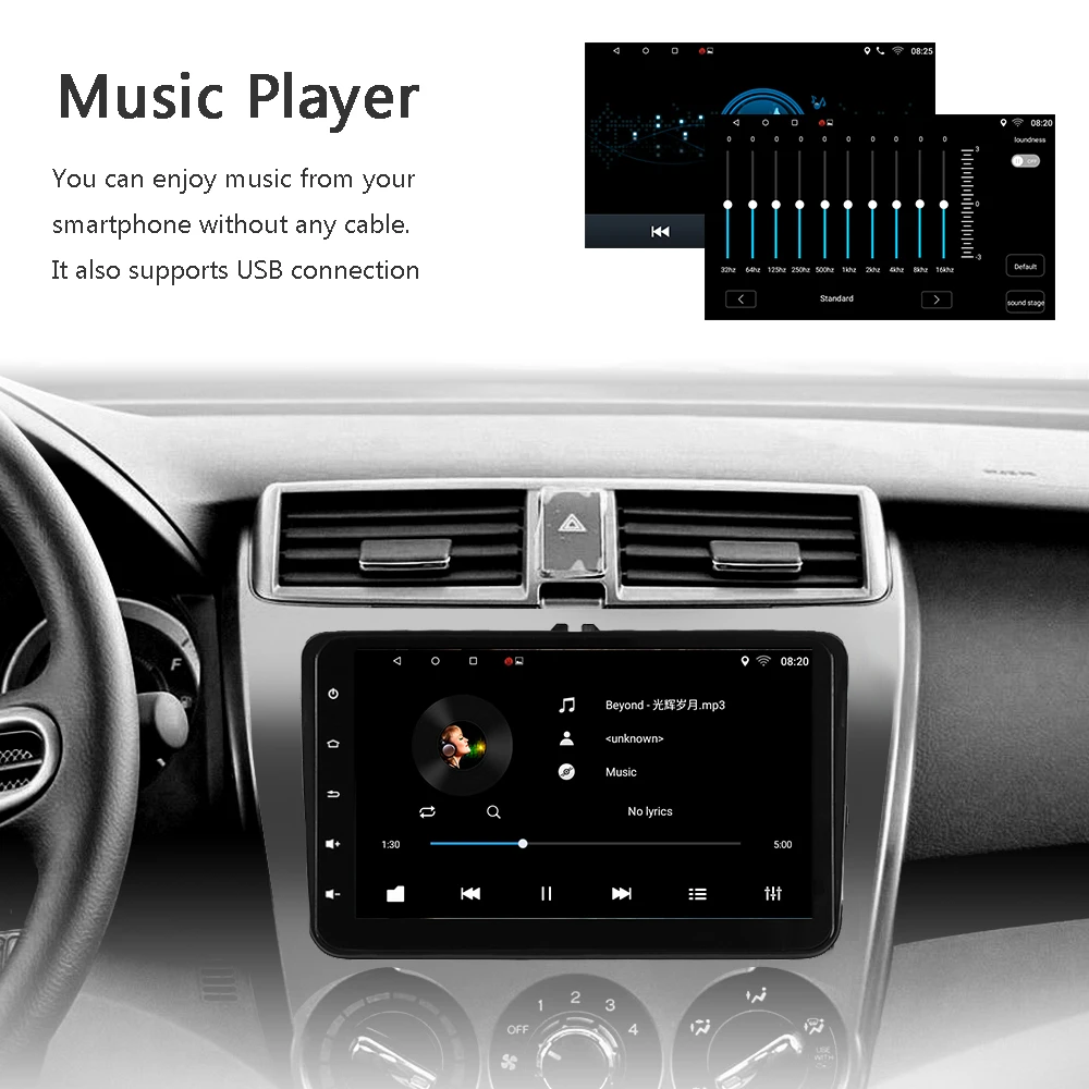 Best S8 Panlelo 8 Inch For Volkswagen Android 8 Car Stereo 2 Din Multimedia Player Music Video 1080P GPS Navigation Auto Radio AM/FM 8