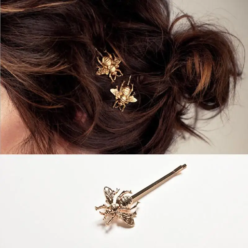 Лидер продаж милые медоносных пчел волос Булавки заколки для Для женщин Гирс волос Инструменты для укладки волос