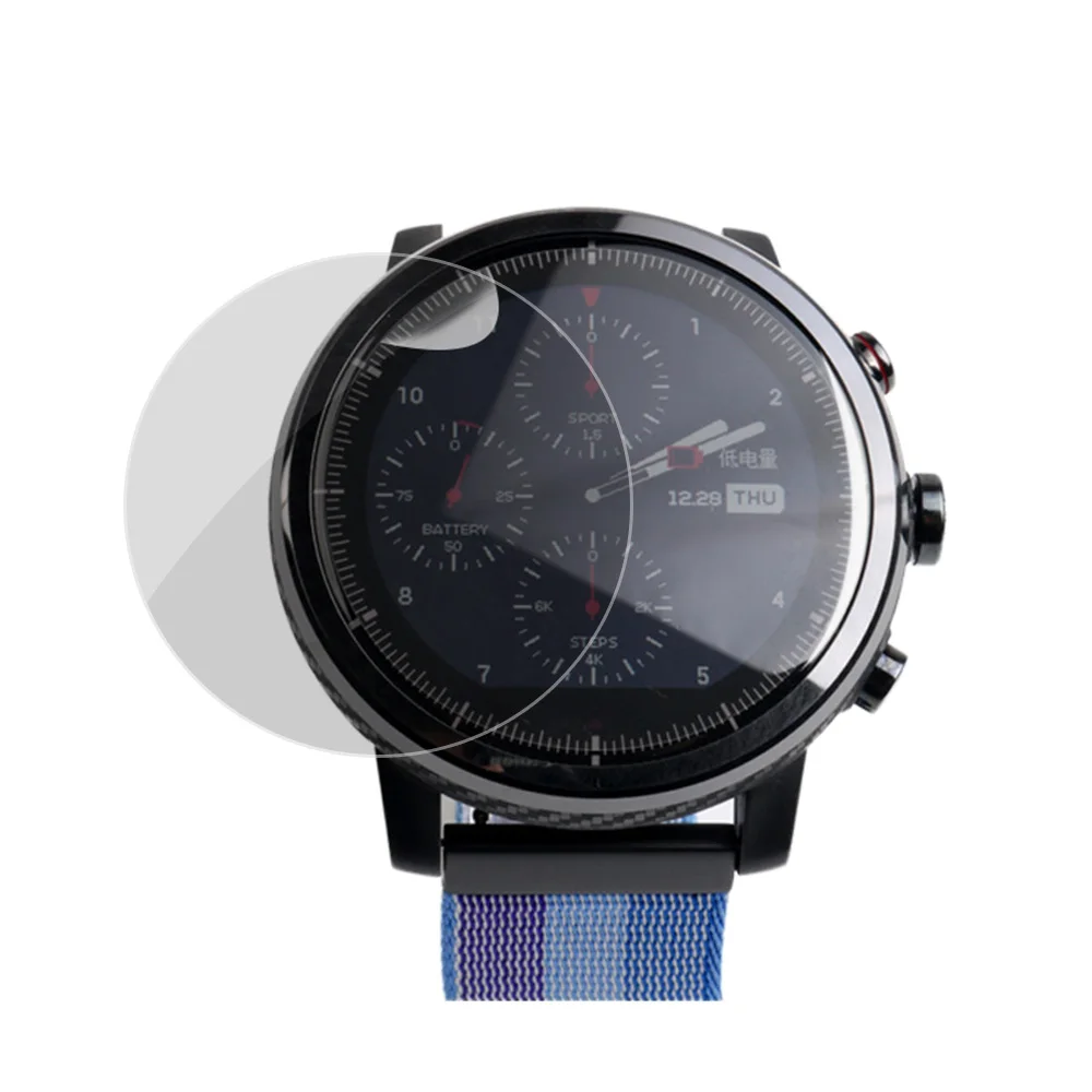 6 шт. пленка для Xiaomi Huami Amazfit Stratos Sport Smartwatch 2/2S прозрачная защитная пленка для экрана(не закаленное стекло