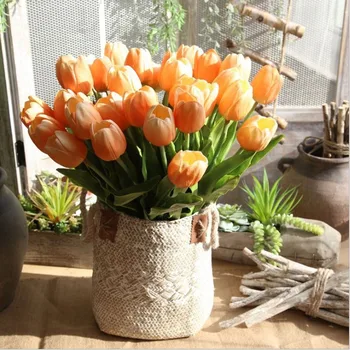 

pu Chinese tulip Free Shipping Artificial flowers wholesale Wedding manual
