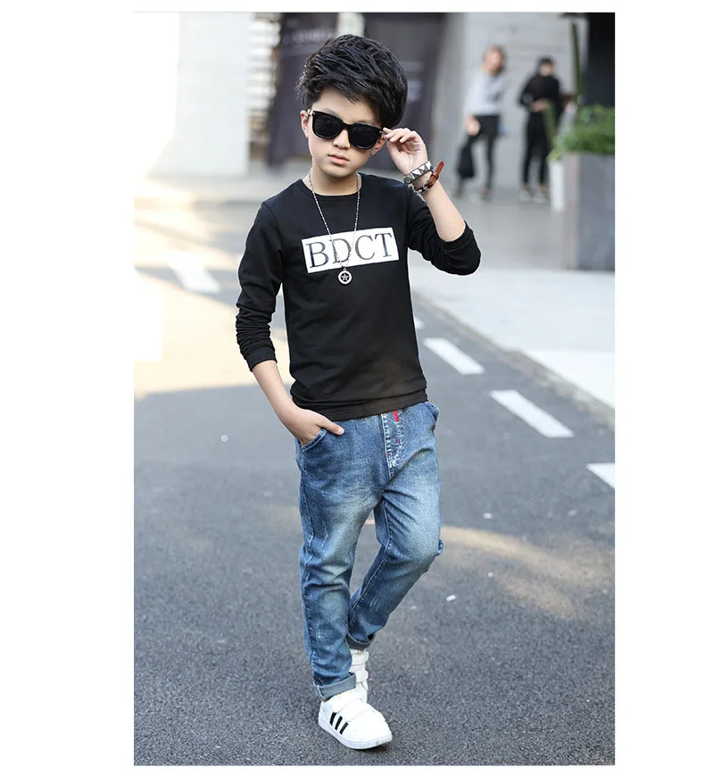 fashion casual pink green black striped o-neck t shirt for boys long sleeve t shirt kids boy tee tops clothes new 2017 spring autumn teenage boys clothing 6 7 8 9 10 11 12 13 14 15 16 years old little teenage big boys t shirt long sleeve (8)