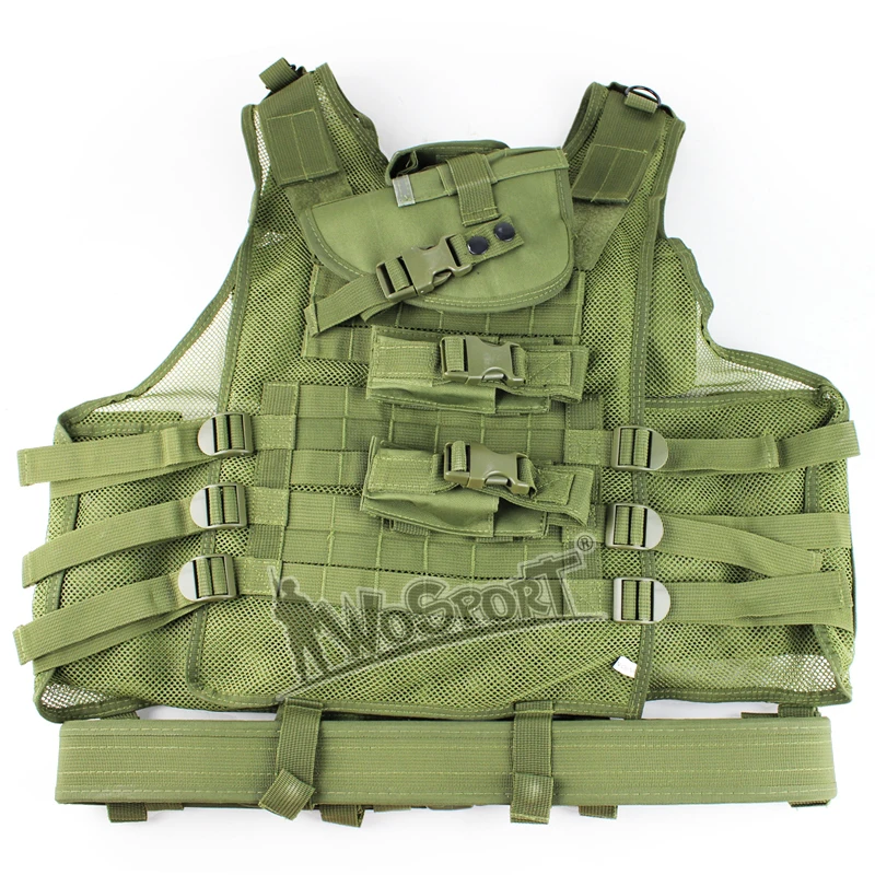 

WoSporT Tactical Wargame Vest Protective Safety Clothing Hunting Combat Vest Outdoor Training Mesh Waistcoat