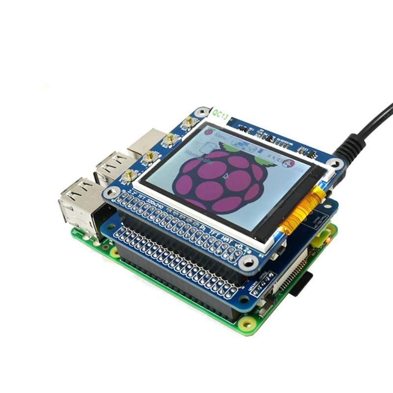 Для Raspberry Pi 3 Model B + (плюс)/3B Программируемые Вентилятор с контролем температуры + Мощность плата для прикручивания сверху