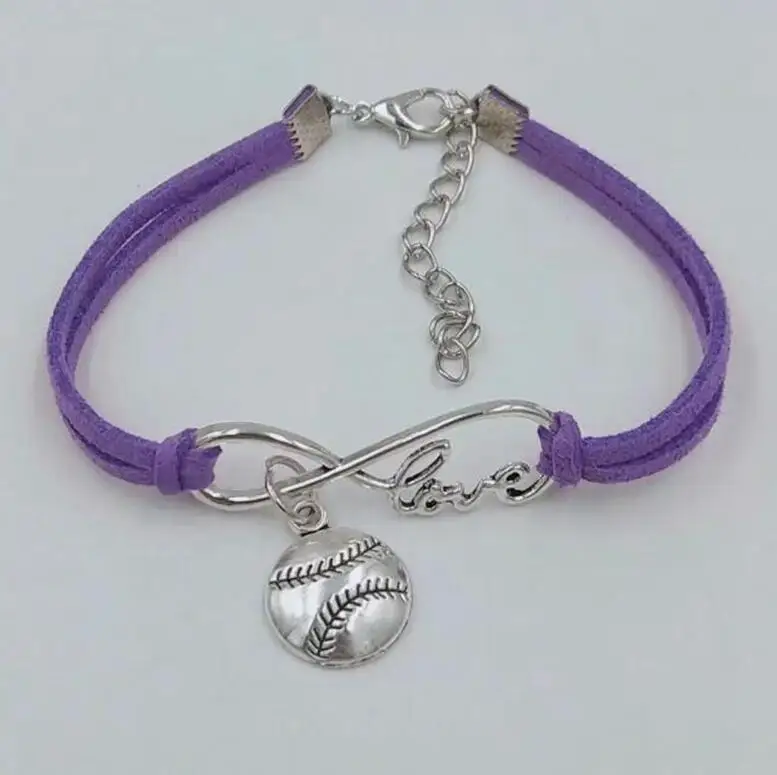 

Infinity Love 8 Bracelet Baseball / Softball Pendant Simple Bracelets & Bangles For Women Men Girl Boy Unisex Jewelry Gifts