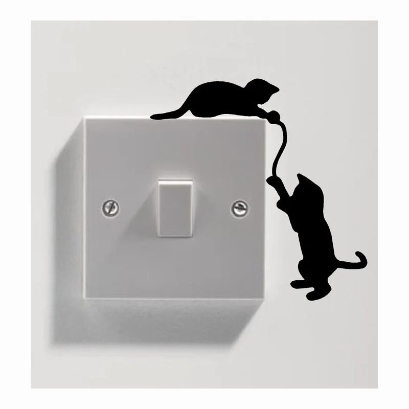

Black Cat Switch Sticker Vinyl Bedroom Deco Decal 2SS0055