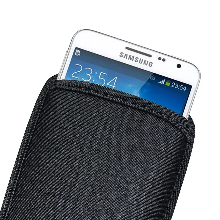 Черный мягкий гибкий неопреновый защитный чехол для samsung Galaxy Note 3 N9000 Note 2 N7100 защитный чехол