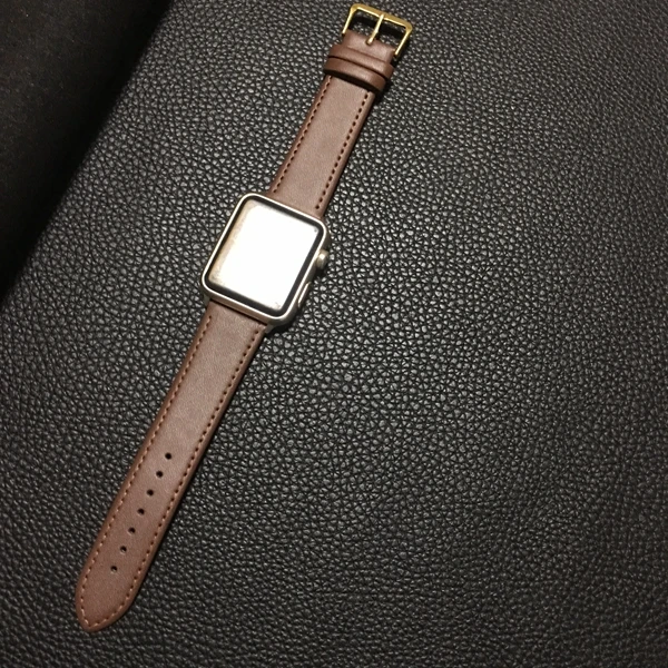 Первый кожаный ремешок для часов Apple Watch, ремешок для iwatch, 42 мм, 38 мм, 40 мм, 44 мм, серия 1, 2, 3, 4, 5