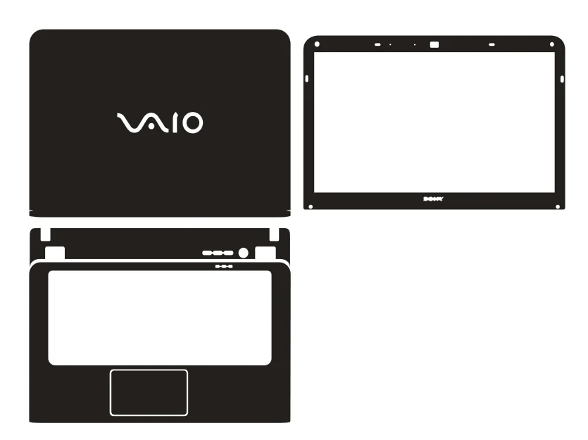 Ноутбук углеродного волокна виниловая кожа Наклейки Обложка для SONY VAIO SVE14125CLB SVE14126PLB 14"