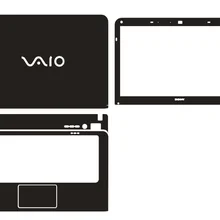 Ноутбук углеродного волокна виниловая кожа Наклейки Обложка для SONY VAIO SVE14125CLB SVE14126PLB 14"