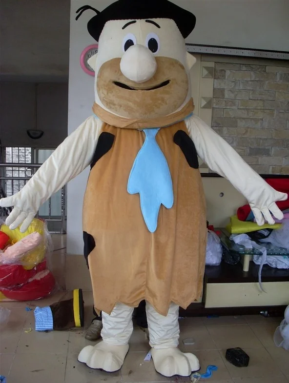 

High Quality Soft Brown Savage Plush Adult Party Christmas Mascot Costume