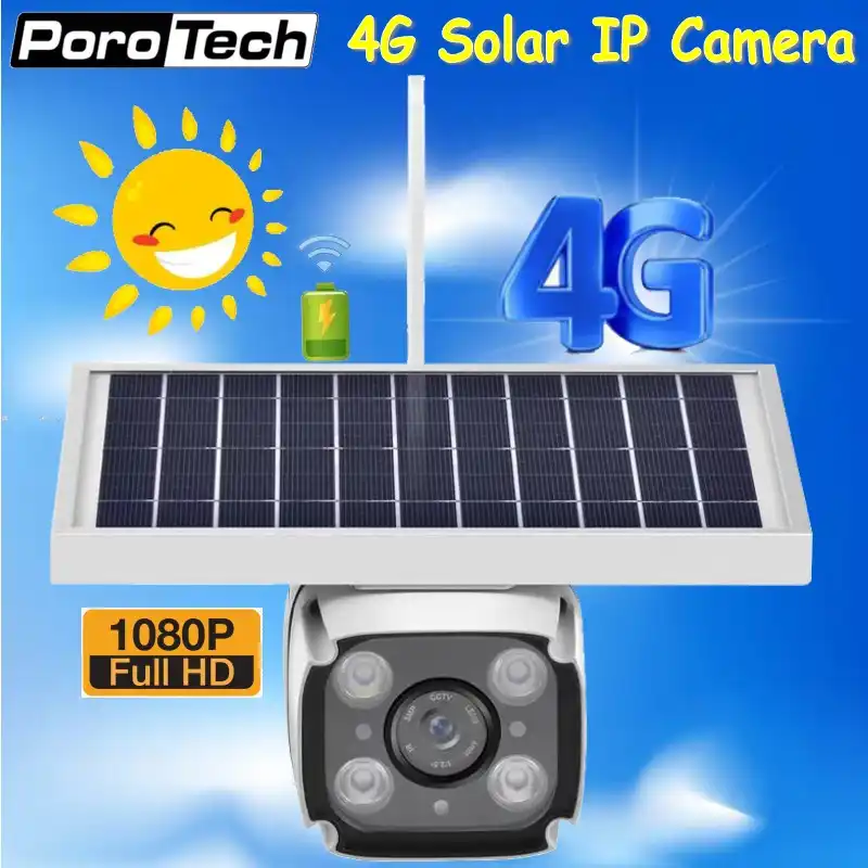 4g wireless security camera solar