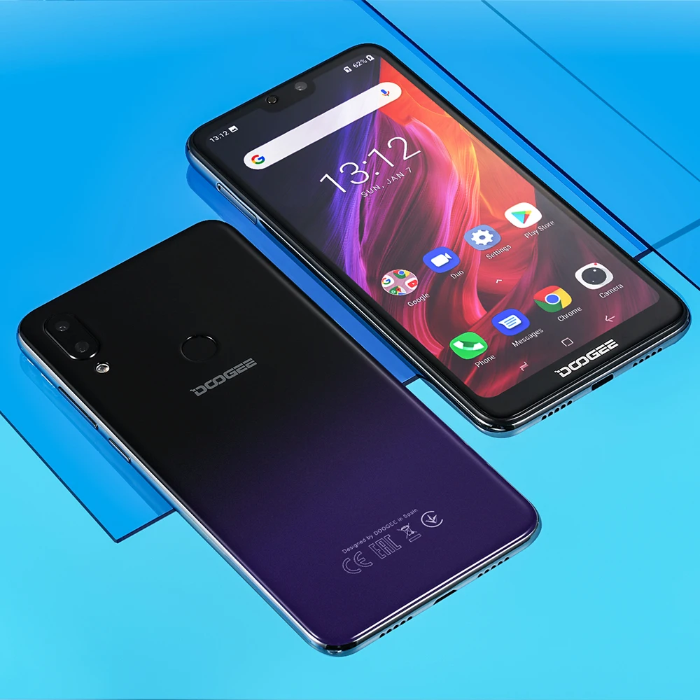 Смартфон DOOGEE N10 4G LTE 3+32 Гб 5 84'' FHD+19:9 камера 16 мп Android 8.1 аккумулятор 3360