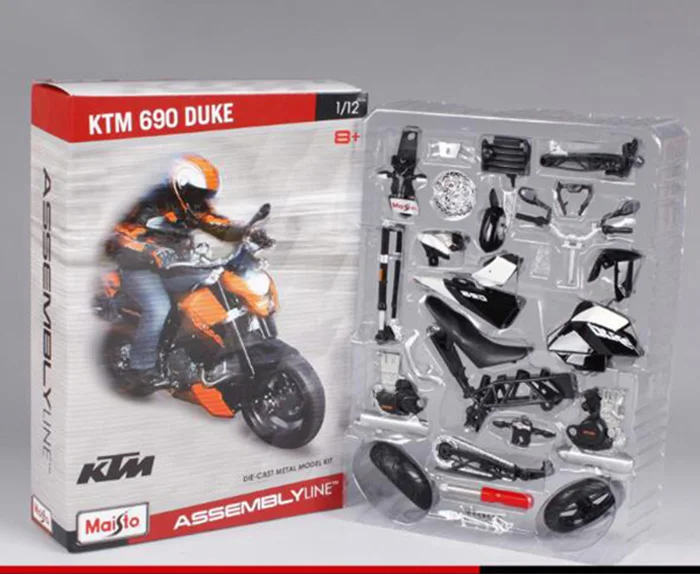 Maisto 1:12 игрушечный мотоцикл из сплава 690 Duke моторный Автомобиль DIY Модели Строительные наборы игрушки для детей