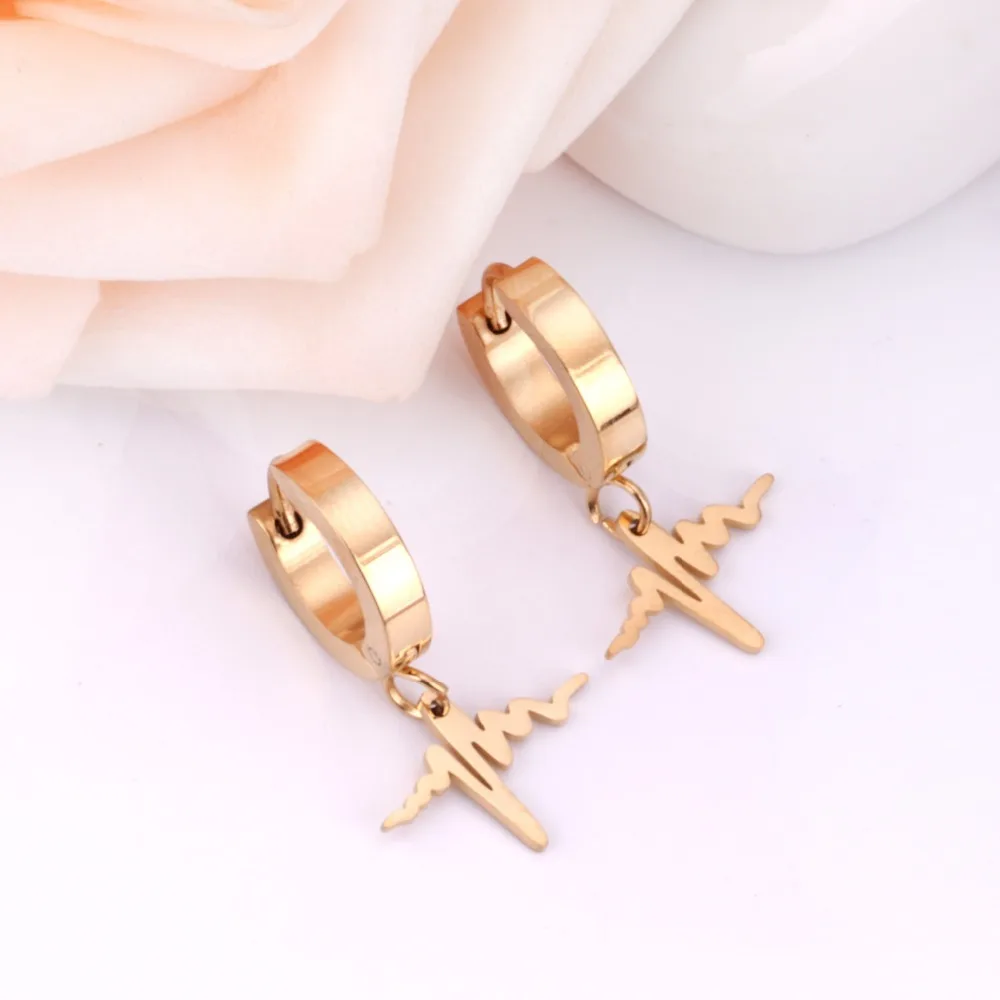 Женские серьги подвески LUXUKISSKIDS из нержавеющей стали в Корейском стиле