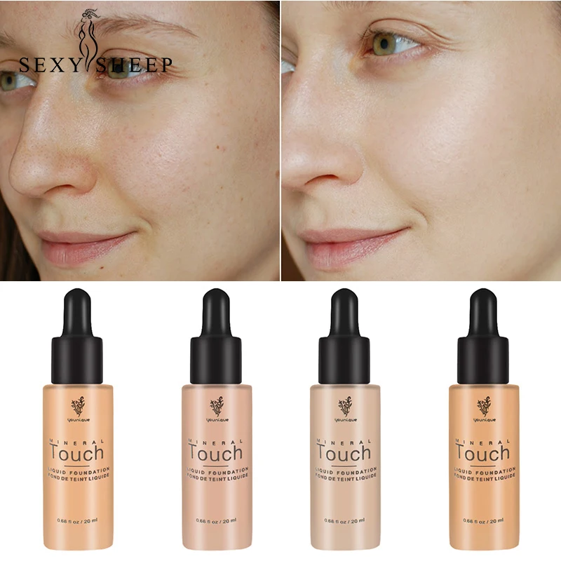 

6 Colors Foundation Matte Long-lasting Oil Control Concealer Foundation Cream Fashion Women's Makeup Basic Facial Concealer