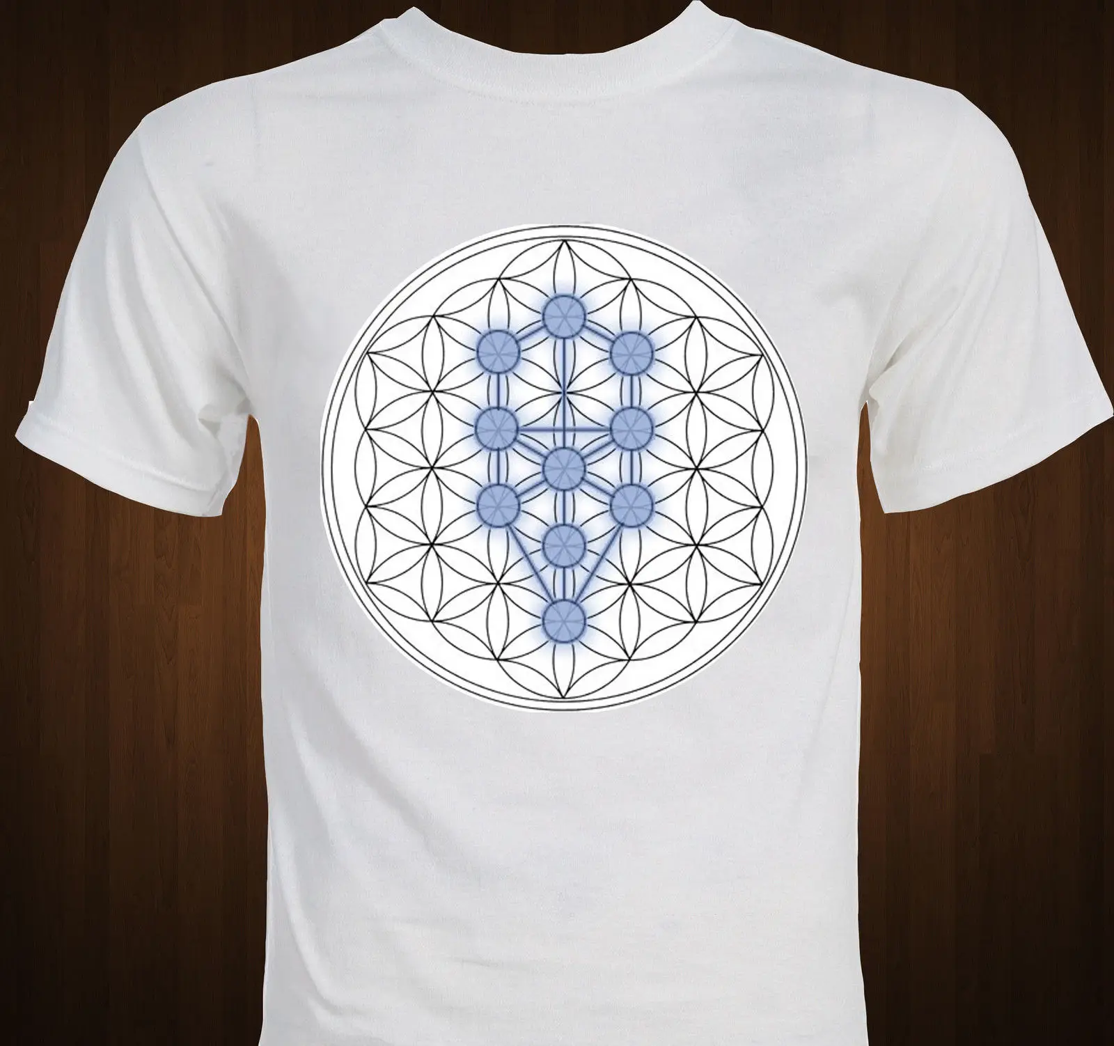 Древо жизни-Kabbalah cosmology-Mysticism-Sacred Geometry футболка крутая Повседневная с гордостью