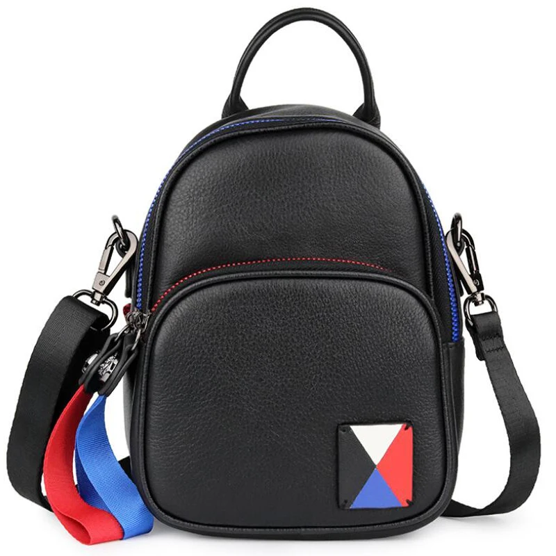 

women bag high quality Cowhide Backpack leather casual wild backpack fashion Simple backpack Multifunction travel backpack
