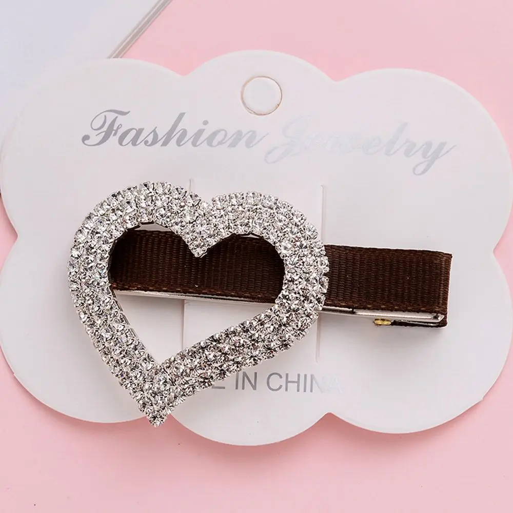 New Korean Women Rhinestone Hair Clip Bling Crystal Bobby Pin Handmade Hairpin Girls Hair Accessories Barrette 5