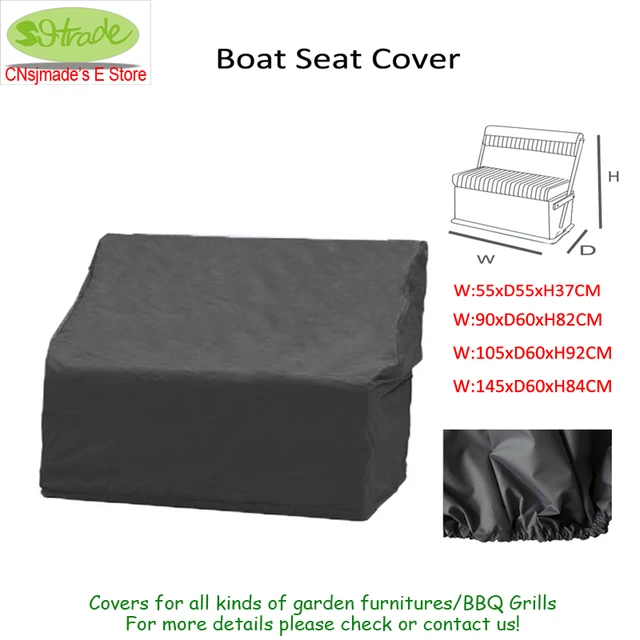 Boat Fishing Seat Cover Elastic Closure Black Color Boat Fishing Seat Cover Elastic Closure Black Color Waterproofed Customized Furniture Covers New Arrival
