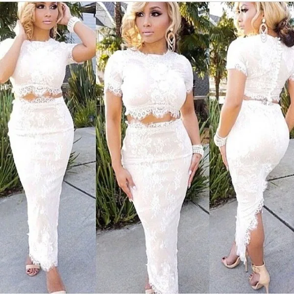 Two Tone Short Sleeve See Through Top Ivory Nude Satin Piece Evening Dress | Свадьбы и торжества