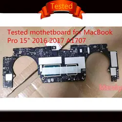 Протестированная оригинальная материнская плата A1707 для MacBook Pro 15 "i7 2,6 GHz 16GB 256GB логическая плата 2016 820-00281-A без кнопки питания