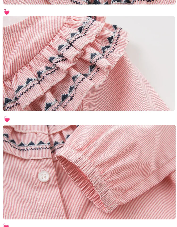DBA9344 dave bella/Весенняя модная футболка для маленьких девочек; топ для малышей; Детские футболки высокого качества; одежда в полоску