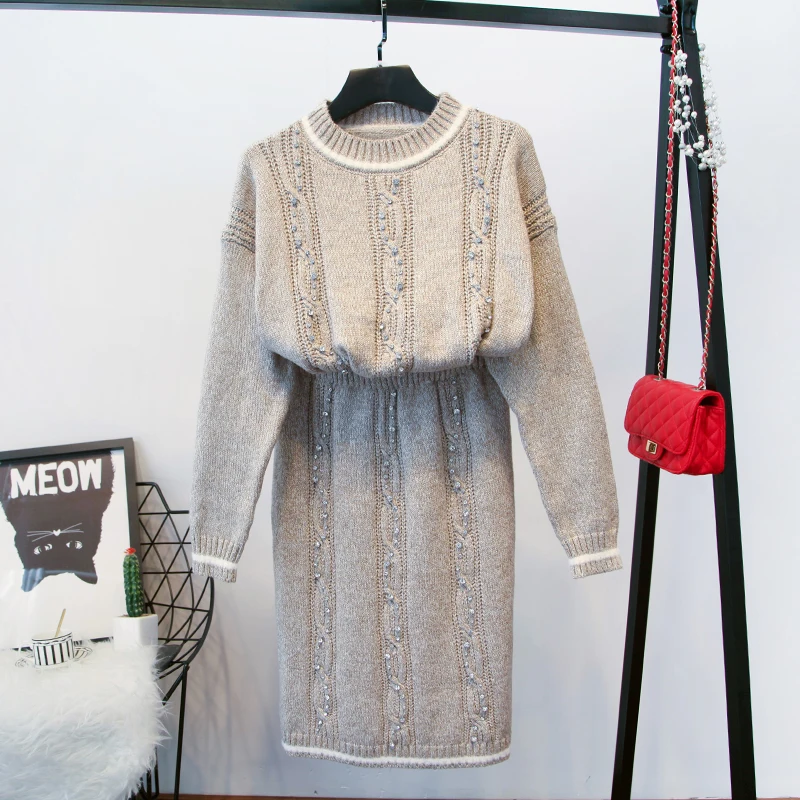 Женский комплект одежды ALPHALMODA изящный костюм с кристаллами элегантный свитер и