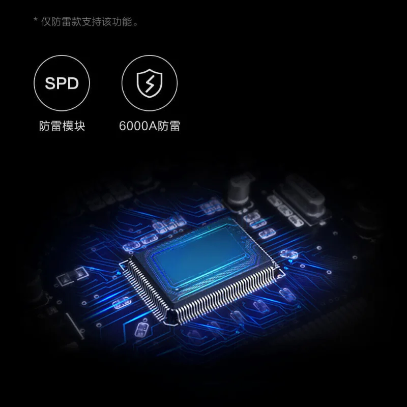 Xiaomi TP силовая лента Защита от молнии 6 портов с 3 USB 2500 Вт 10А Быстрая зарядка 2.1A USB защита от перенапряжения Зарядка от сети