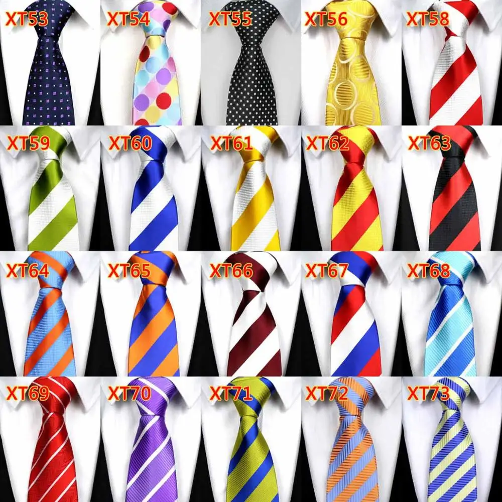 20 шт./лот) Классические мужские галстуки из шелка, галстуки для шеи 8 см, галстуки с узором пейсли для мужчин, деловые, свадебные, вечерние галстуки - Цвет: Color charts  14