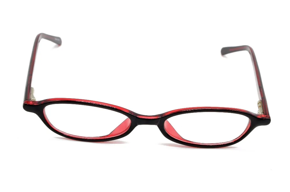 TOP PLATE ULTRA NARROW DARK RED LADIES GLASSES FRAME CUSTOM MADE