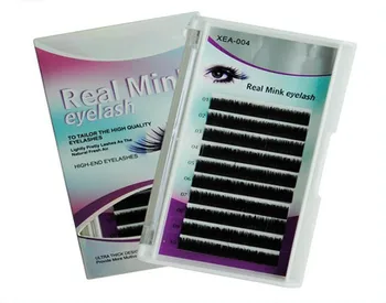 

1 Pcs Premium Real Mink Eyelash Extensions Individual False Mink Lashes C/D from 8mm to 14mm By Free Shipping