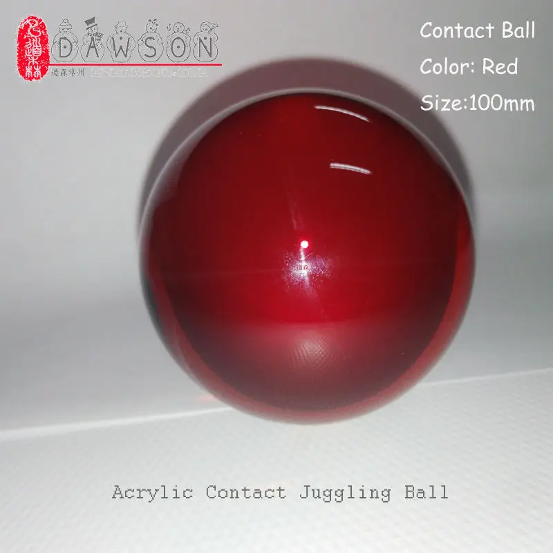 

Free Shipping 100mm Acrylic Juggling Ball ( Color: Red 10cm ) Contact Ball Magic PMMA Ball