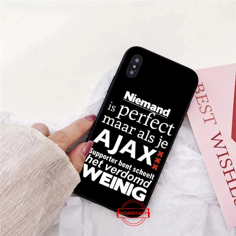 Ajax Team силиконовый мягкий чехол для iPhone 5 SE 5S 6 6S Plus 7 8 11 Pro X XS Max XR