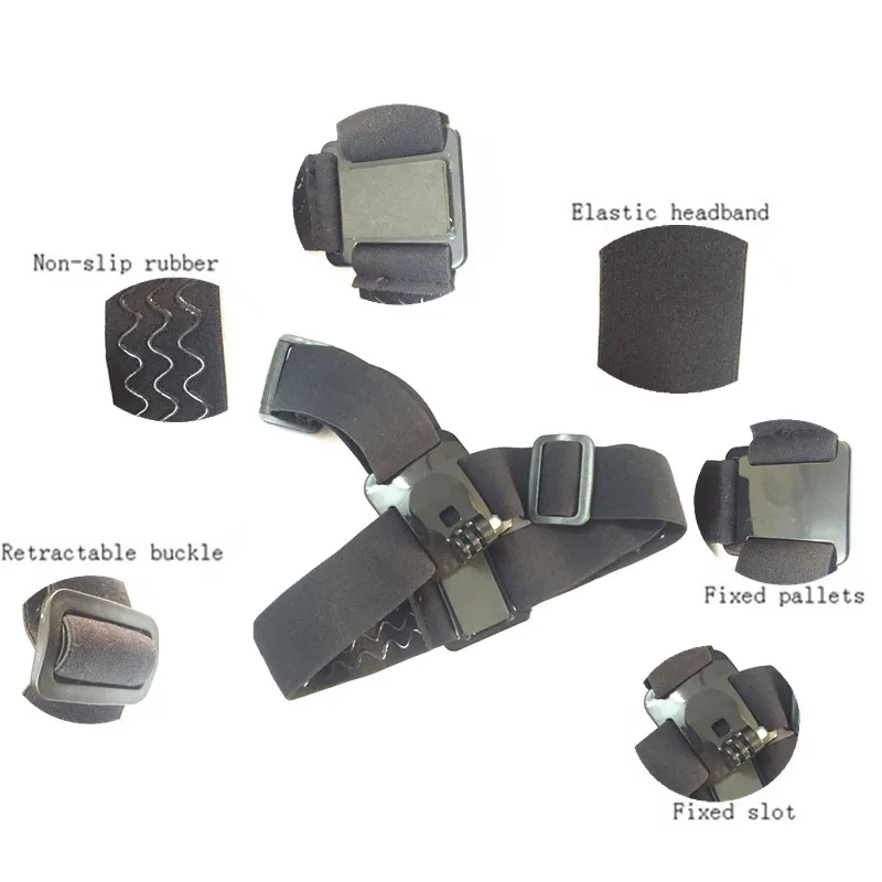 Крепление на голову Suptig фиксированный размер повязки для камеры Gopro Hero 5 hero 6 2 3 + 4