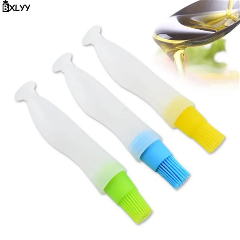 

BXLYY Sale 1pc Silicone Barbecue Baking Brush High Temperature Squeeze Oil Bottle Brush Barbecue Accessories Kitchen Gadgets.7z