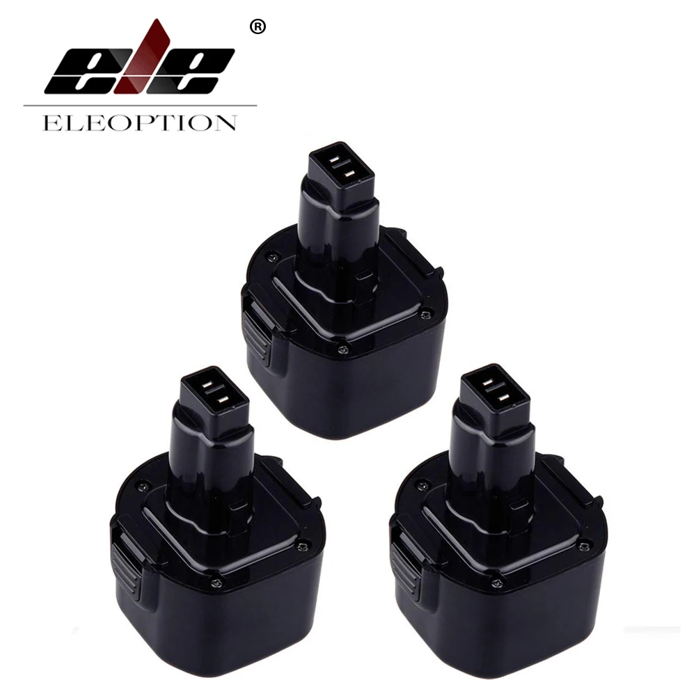 

ELEOPTION 3PCS 3000mAh 9.6V Battery for DEWALT DW050K DW902 DW926K DW955K DC750KA Power Tool