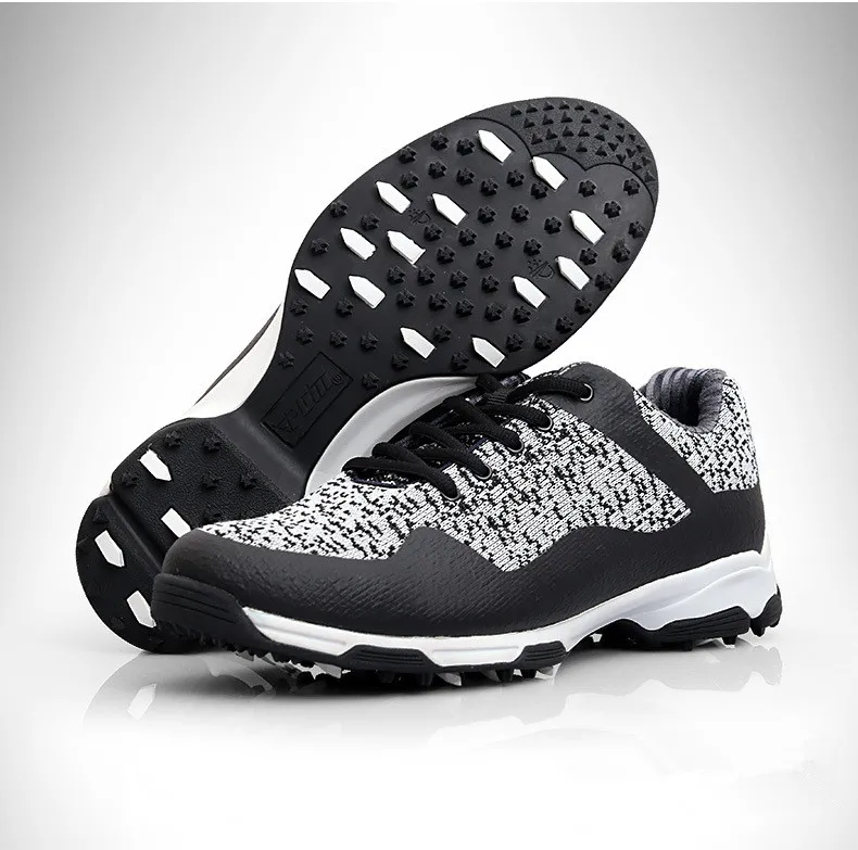 

PGM Woven Cloth Golf Shoes Anti Skidding Nails Breathable And Stable Structure Smooth Surface Shoes 3D Gas Tank Patent