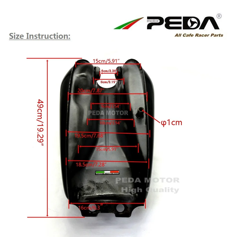 C3 PEDA кафе Бензобак гоночного 9L GN черный мотоцикл винтажный топливный бак Ретро Бензобак для SUZUKI GN250 для HONDA бензин