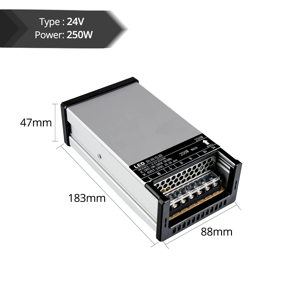 24v 250w