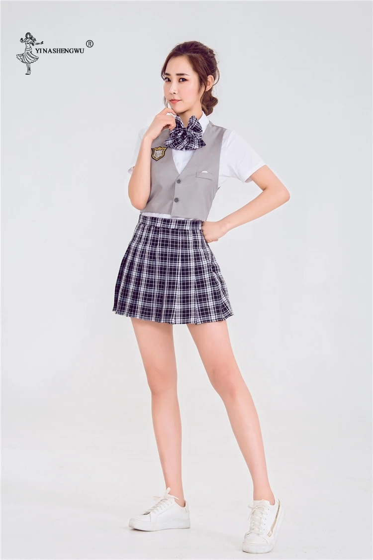 Костюм униформы для девочек, японская школьная форма, костюм моряка для группы, женские костюмы для выступлений на Хеллоуин с галстуком