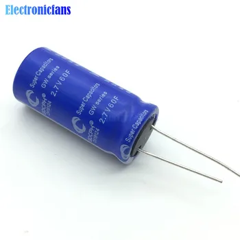 

Super Farad Capacitor 2.7V 60F 40*18mm Super Capacitor Low ESR High Frequency 2.7V60F 40x18mm for Car Vehicle Auto Ultracacitor