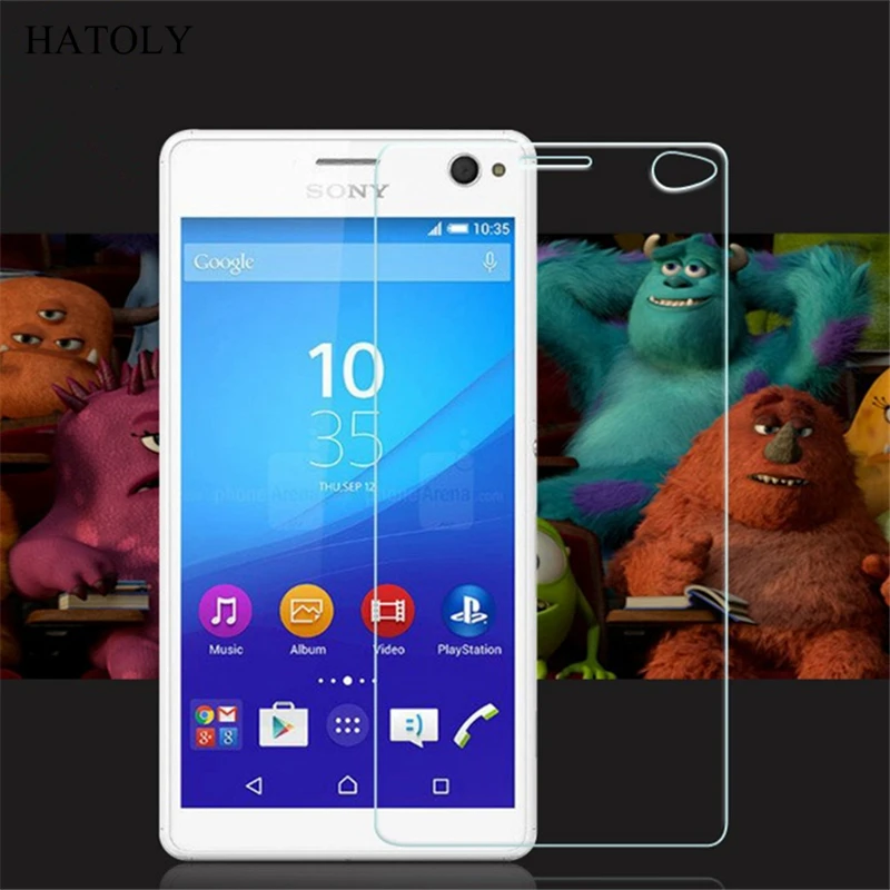 

2PCS Tempered Glass For Sony Xperia C4 Dual Ultra-thin Screen Protector for Sony Xperia C4 5.5" Toughened Protective Film HATOLY