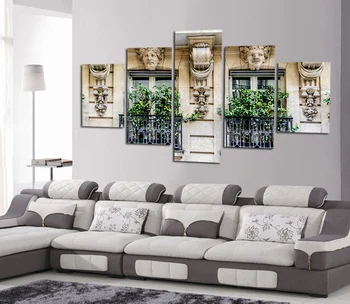 

Grecian Roman architecture relief sculpture art picture 5pcs unframed canvas painting wall building canvas scenic print FA237