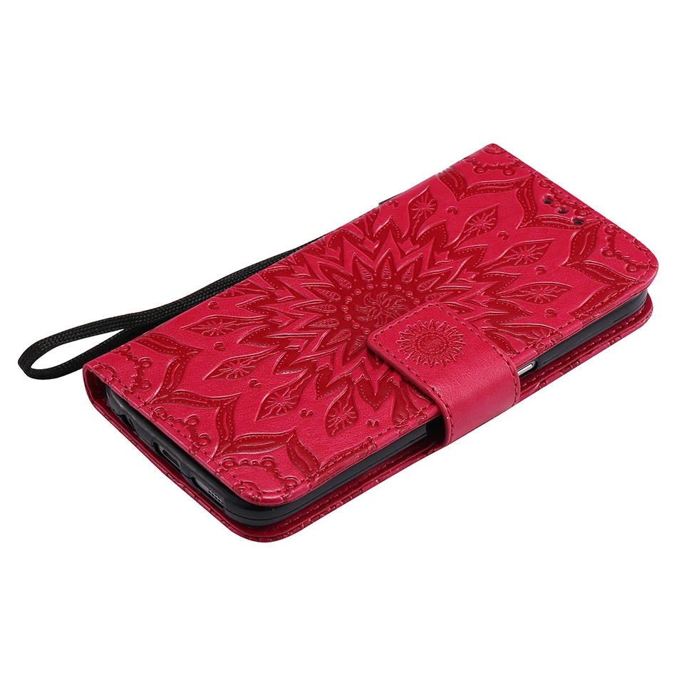 for A5 A3 J1 J3 J5 2016 2017 Prime Case Luxury Flip Wallet Sun flower Phone Back Cover for Samsung Galaxy S6 S7 edge Plus Coque (11)